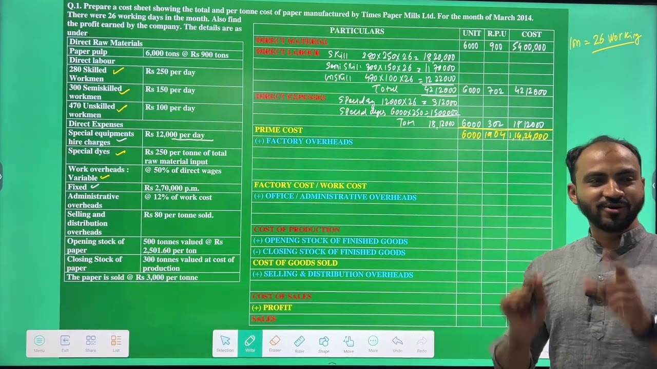 #6 TYBCOM, SYBAF, SYBMS | COST ACCOUNTING | COST SHEET |SEM 3, SEM 5|MUMBAI UNIVERSITY|SIRAJ SHAIKH