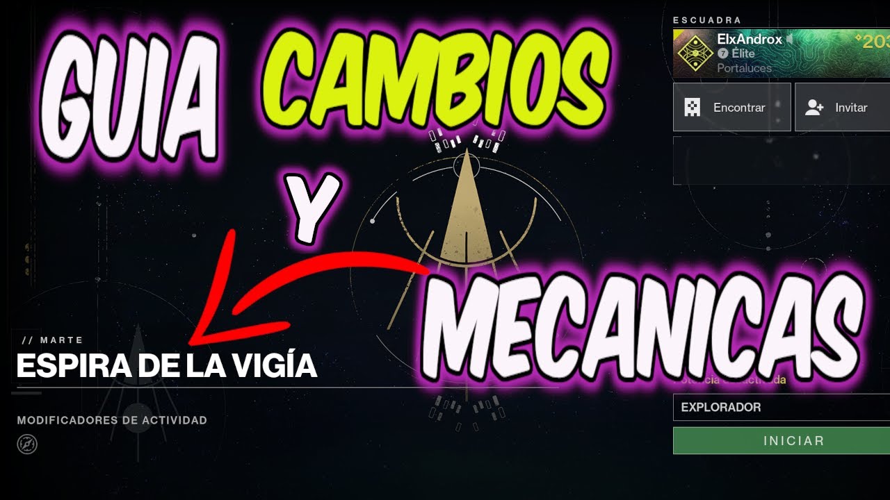 Ritos de los 9 Guía y cambios  de  ESPIRA  DE LA VIGIA  en Destiny 2?