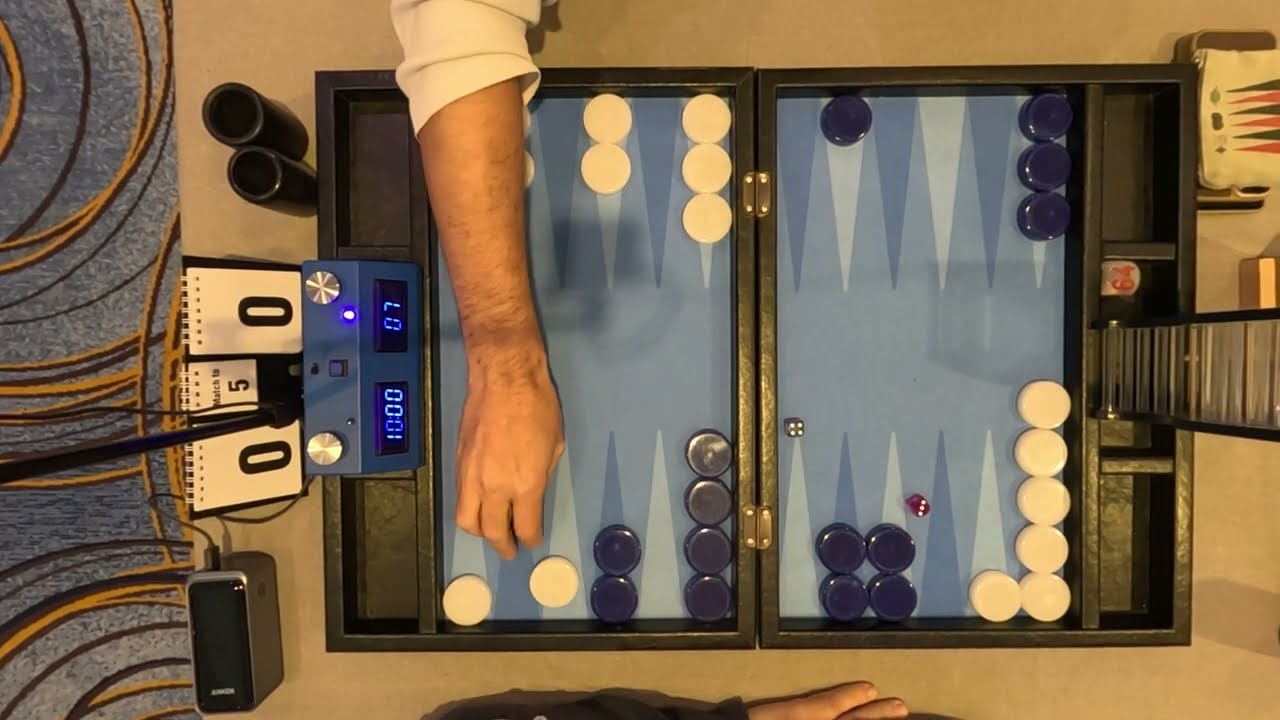 Backgammon World Championship 2025 - İbrahim Karaca (Blue) - Carlo Melzi (White)