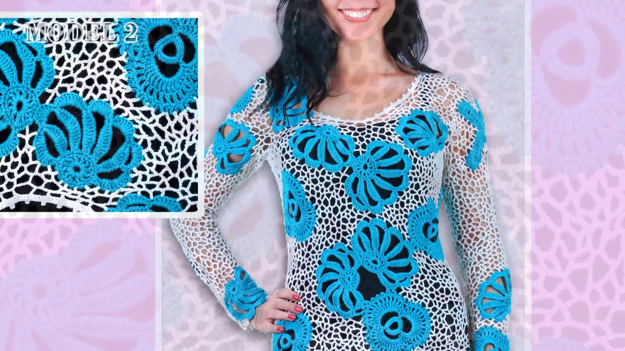 Lace Crochet Blouse For Women Model 2