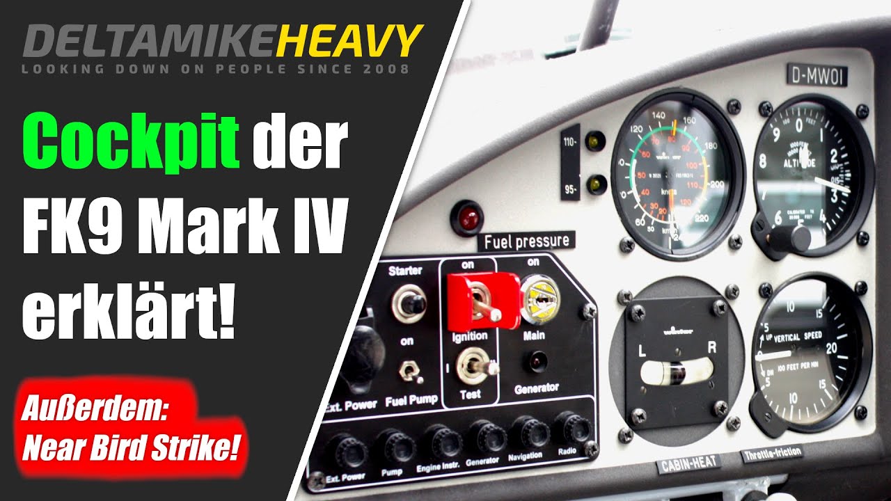Cockpit des Ultraleichtflugzeugs FK9 Mark IV