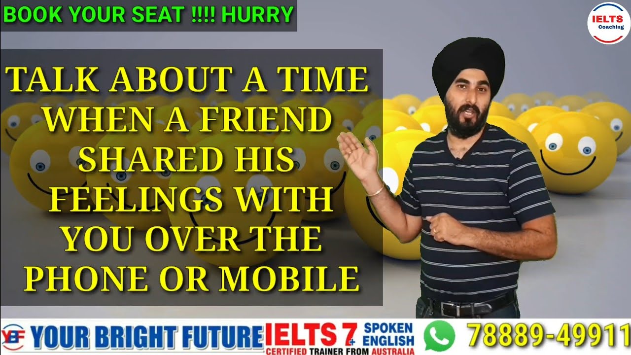 Emotions On Mobile Cue Card | Describe A Time When Someone Expressed Emotions On Phone | 8.0 Band