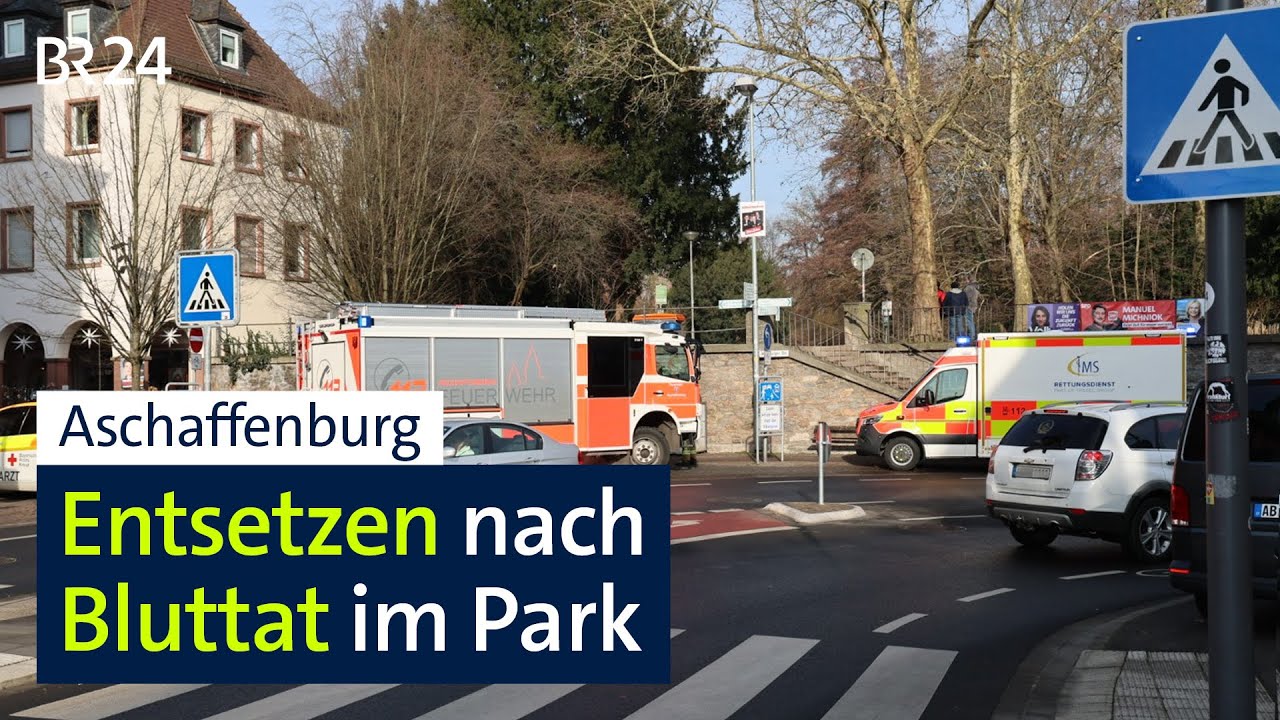 Bluttat in Aschaffenburg: Kind und Mann sterben nach Messerangriff | BR24