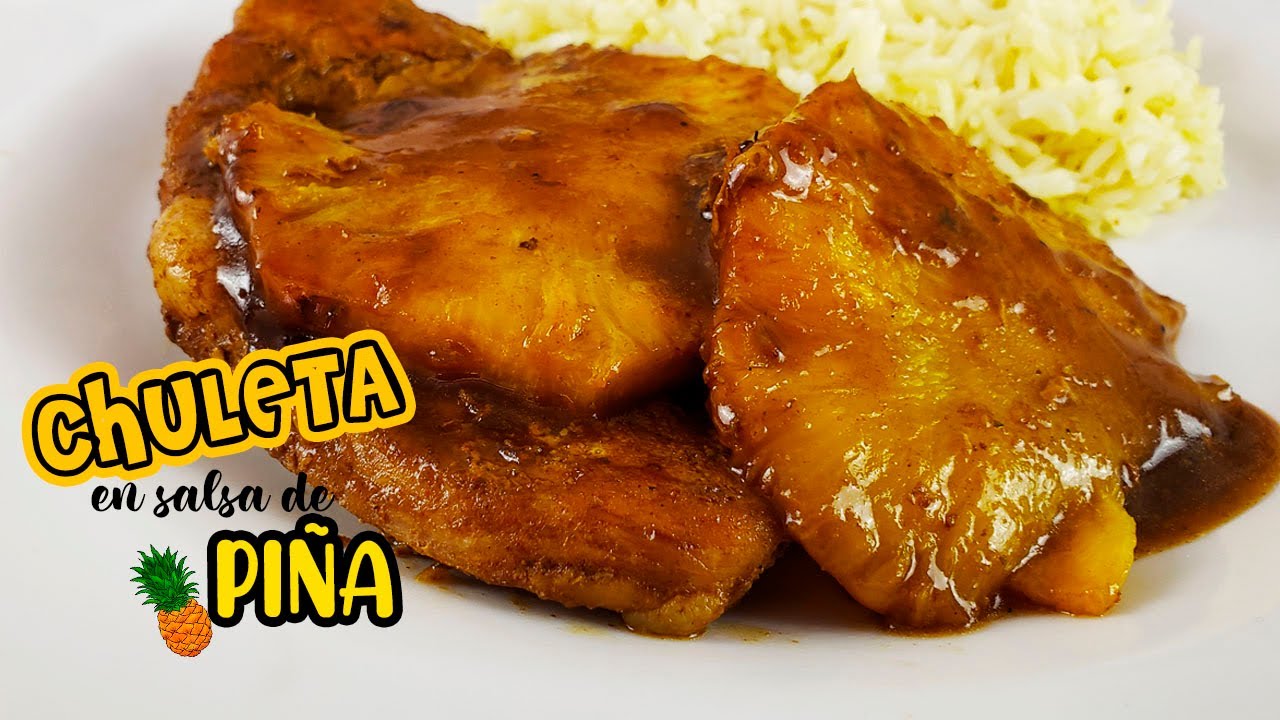 Como hacer Cerdo en Salsa de Piña/ chuleta a la hawaiana