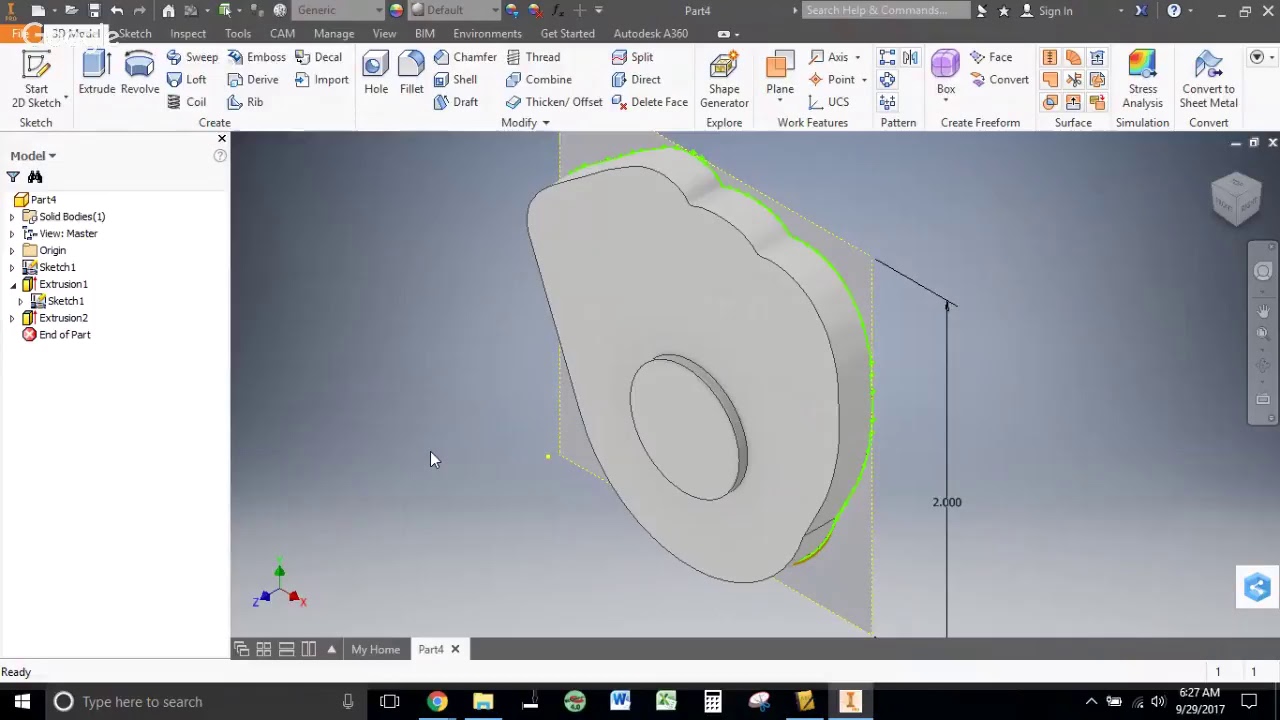 Modeling in Autodesk Inventor using a photo or picture