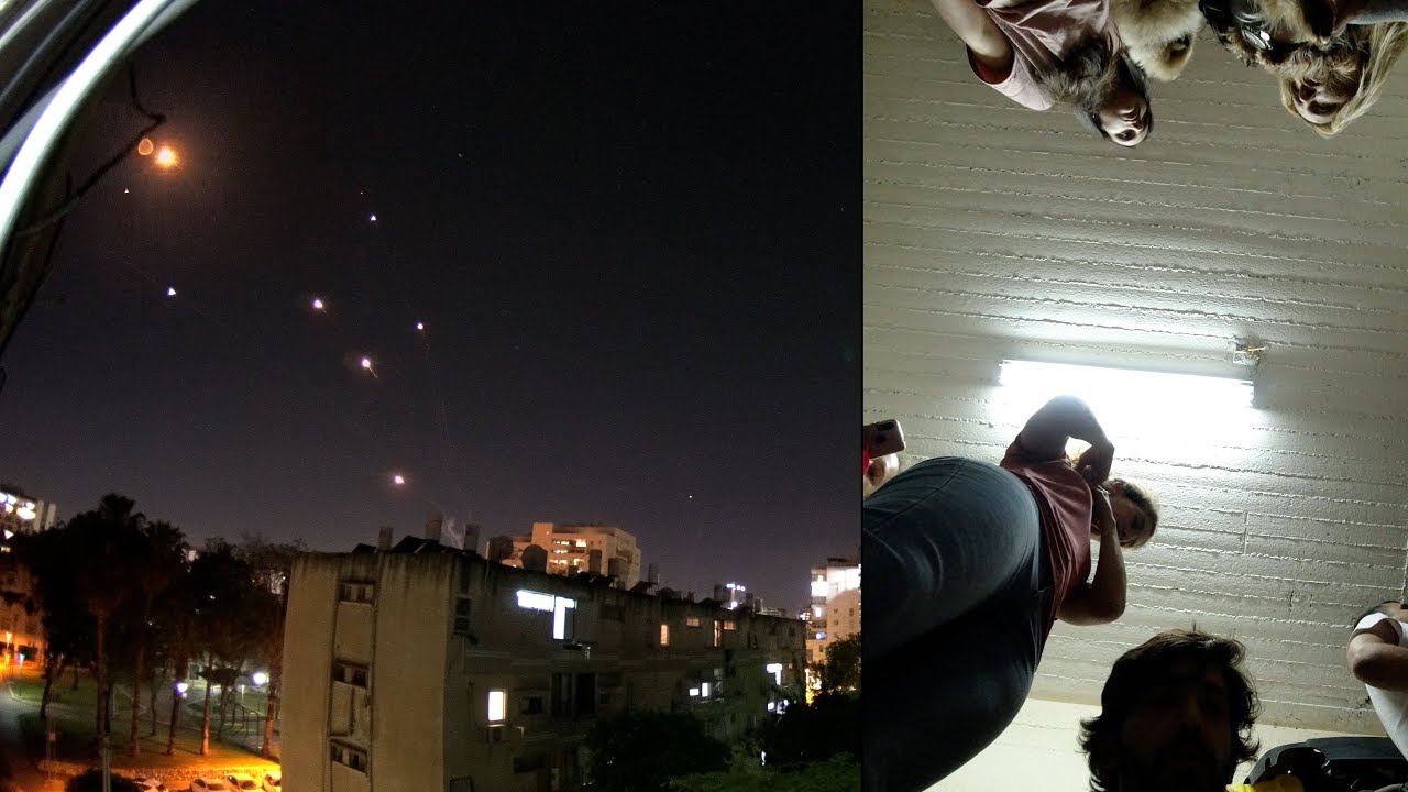[SIREN] Hamas Rocket Attack on Tel Aviv | Running to Shelter | Highlights