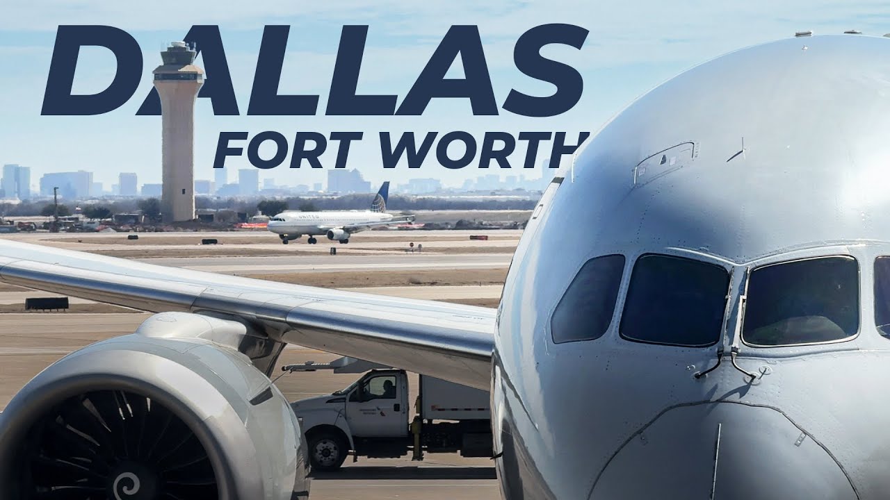 Freezing at DFW! ❄️ Plane Spotting from the Skylink 🚆✈️Fort Worth
