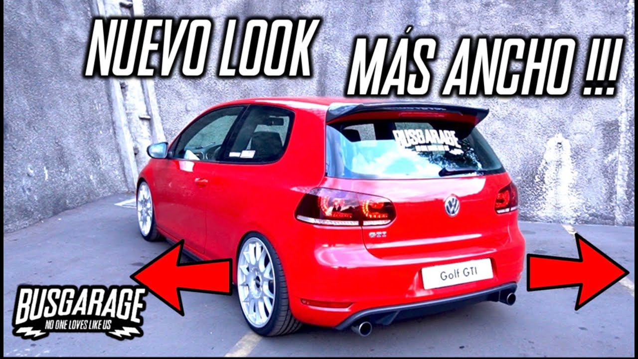 ENSANCHANDO EL GTI 🍑 NUEVA MODIFICACIÓN | BUSGARAGE #SPACERS #FITMENT #GTI