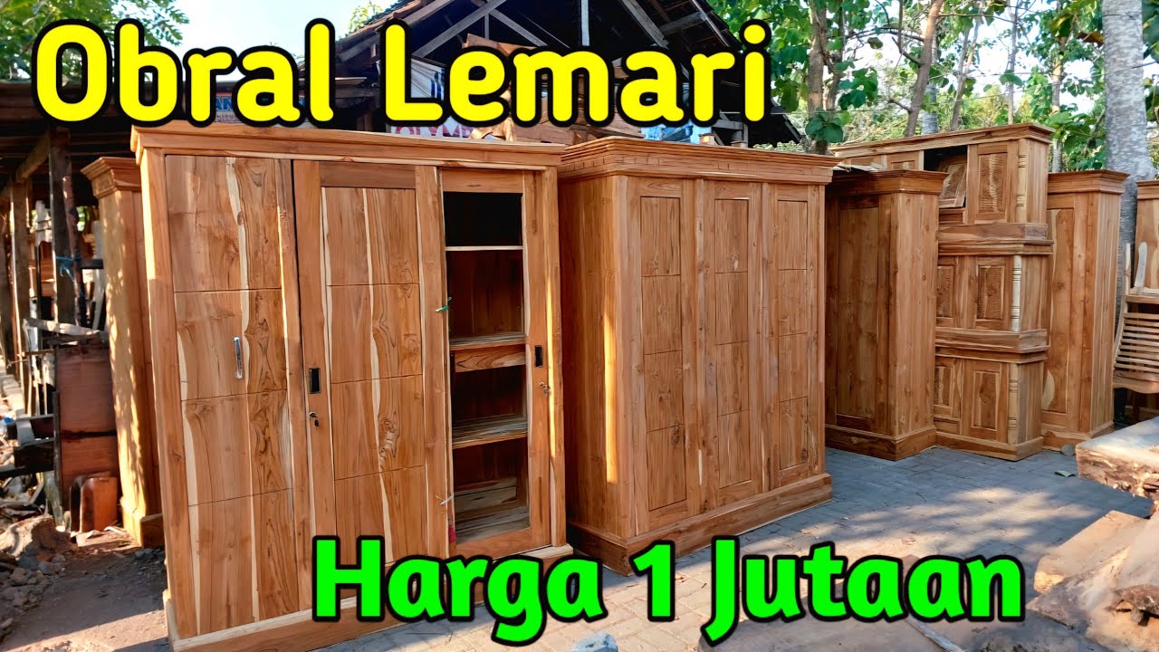 Rian Mebel Obral Lemari Jati Murah Pol, Lemari Pakaian, Lemari Kayu Jati, Lemari Mentahan