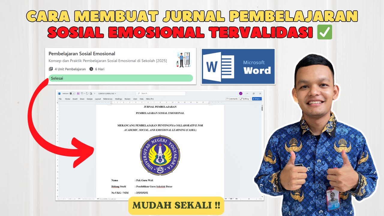 Cara Membuat Jurnal Pembelajaran Sosial Emosional Tervalidasi PPG 2025