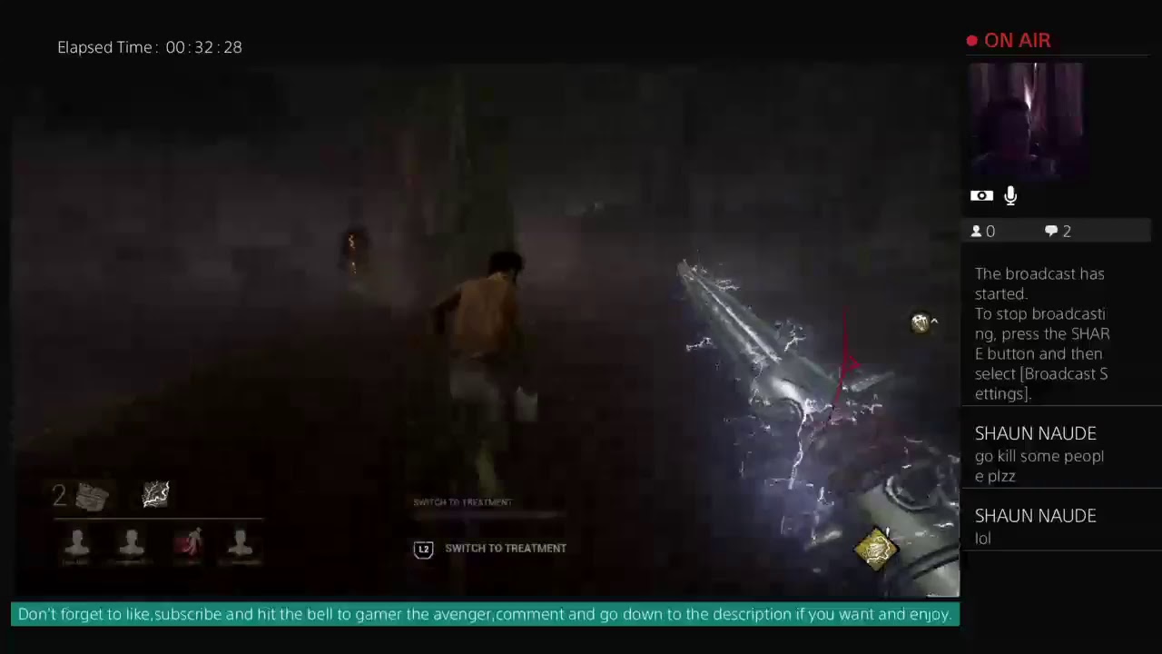 Dead by daylight (playing as a killer live)