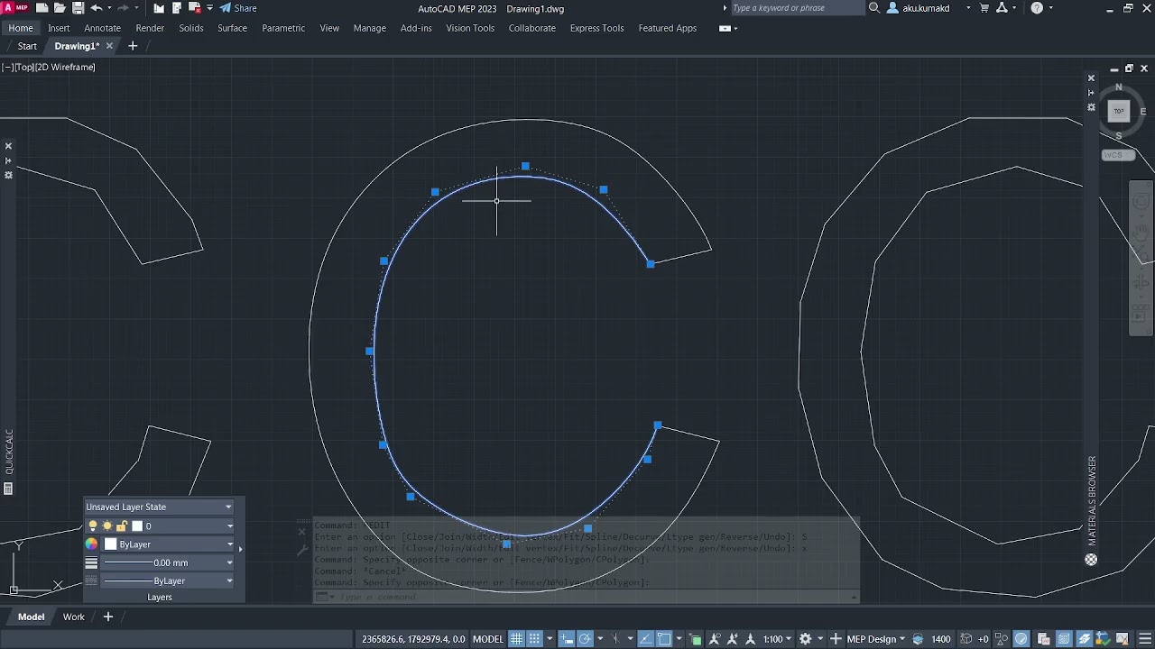 Suavizado de líneas (Polilíneas a Splines) en AutoCAD