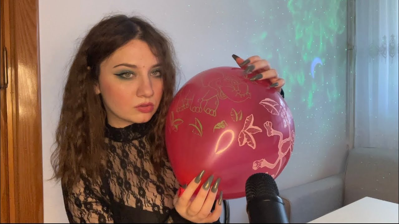 ASMR Popping Colourful Balloons🎈| Bite to Pop And Spit Painting Asmr 🔥😘😘❤️