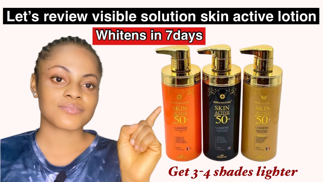 Honest review on visible solution active body lotion | whitens the skin , repairs the skin, glows.
