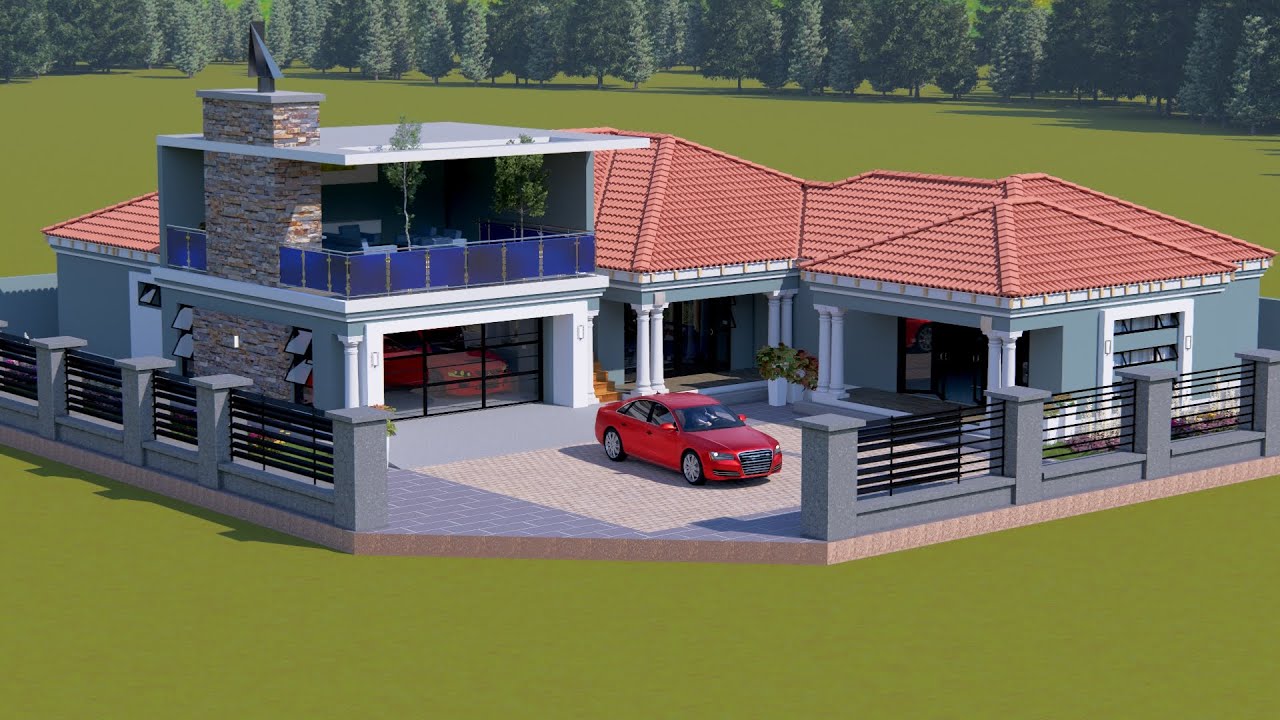 4 bedrooms house plan