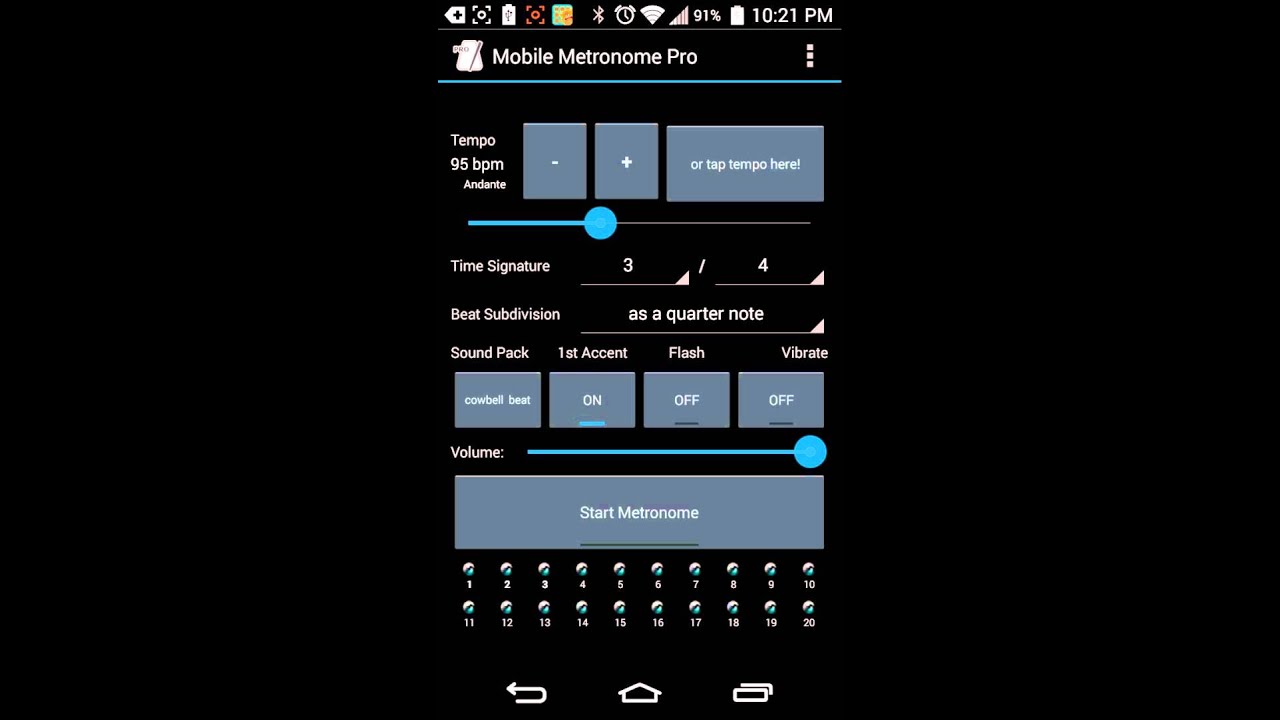 Mobile Metronome Pro review