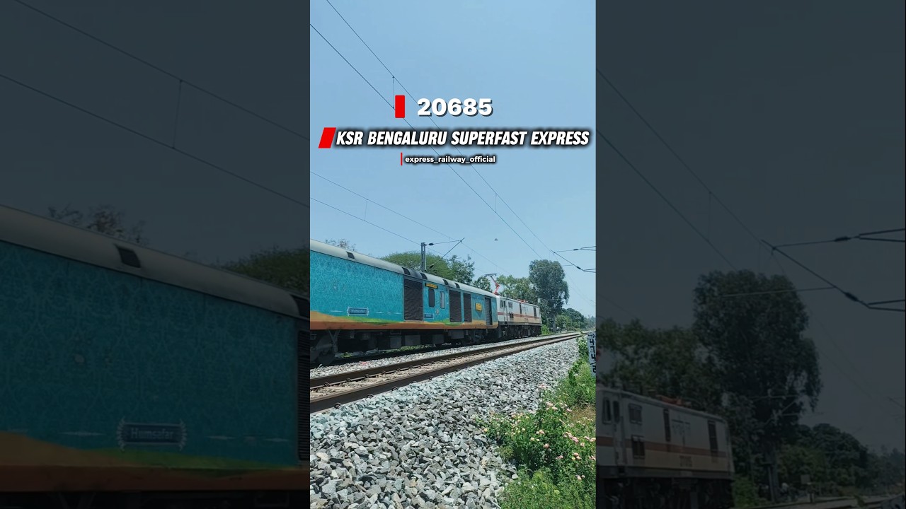 20685🚆KSR Bangaluru Express🚆#viral #train #viralshort#viralreels #viralreels #foryou#fyp#lhbcoaches
