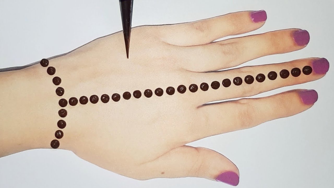 New Latest Mehndi Designs with Dots || Simple Mehndi Designs for Beginners || Stylish Mehendi Design