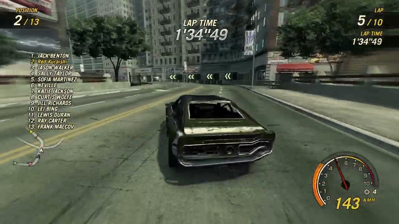 FlatOut Ultimate Carnage - Malice VS Street Challenge - Downtown 1