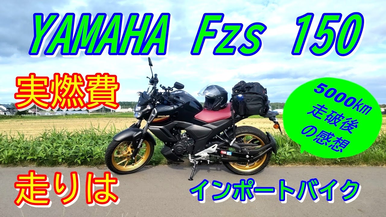 YAMAHA インポートバイク Fzs150  5000km走破後のレビュー燃費や走りなど