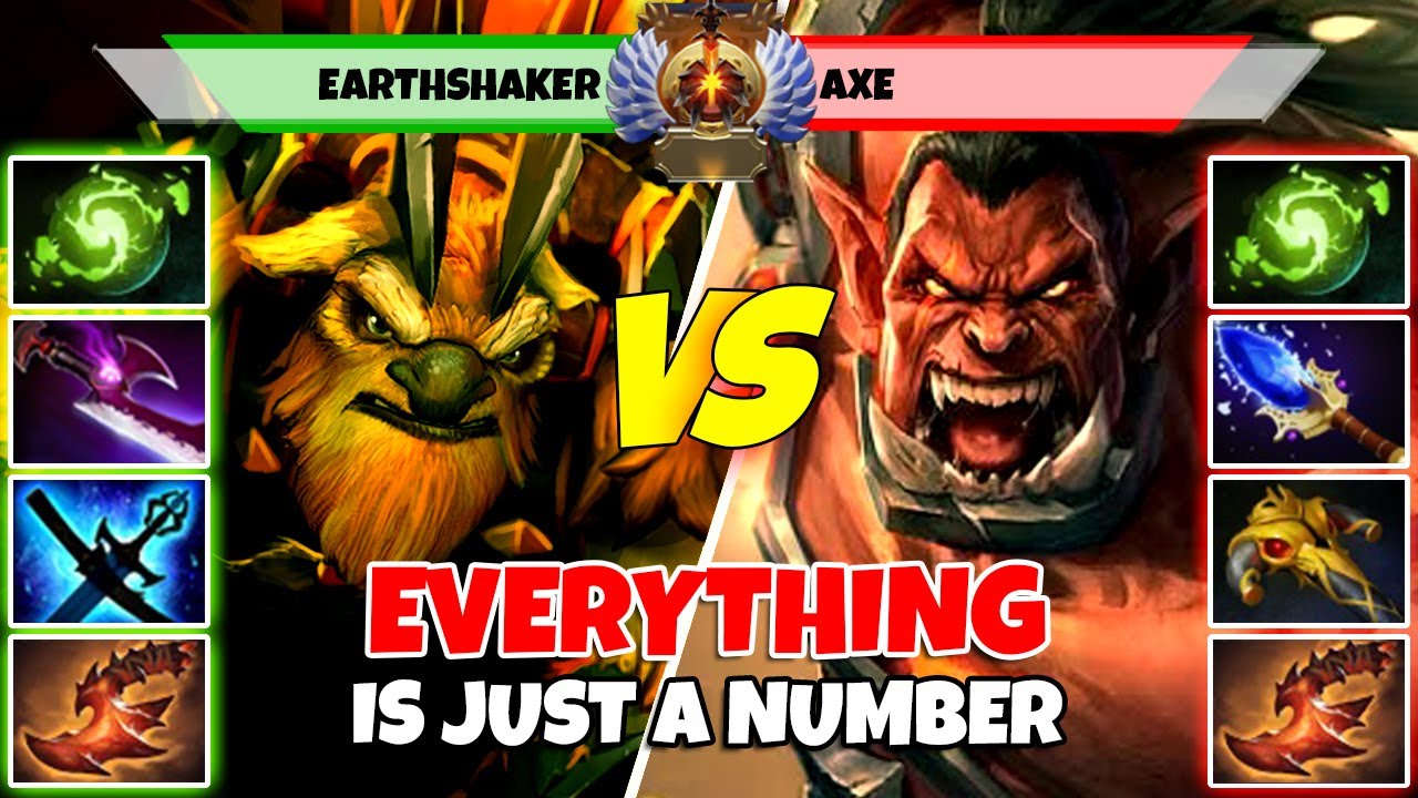 EARTHSHAKER (Off) vs AXE (Off) - Epic Battle Of Immortal Rank Dota 2 Players - Z Dota 2