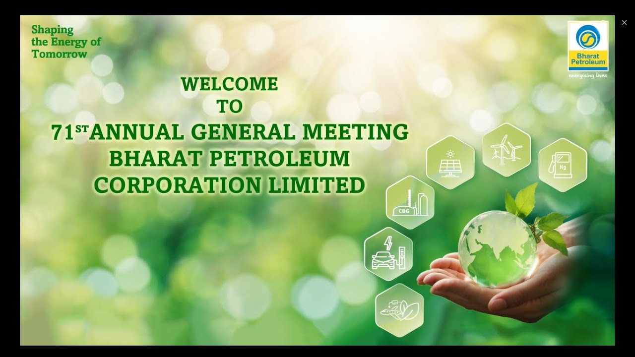 71st Annual General Meeting of Bharat Petroleum Corporation Limited