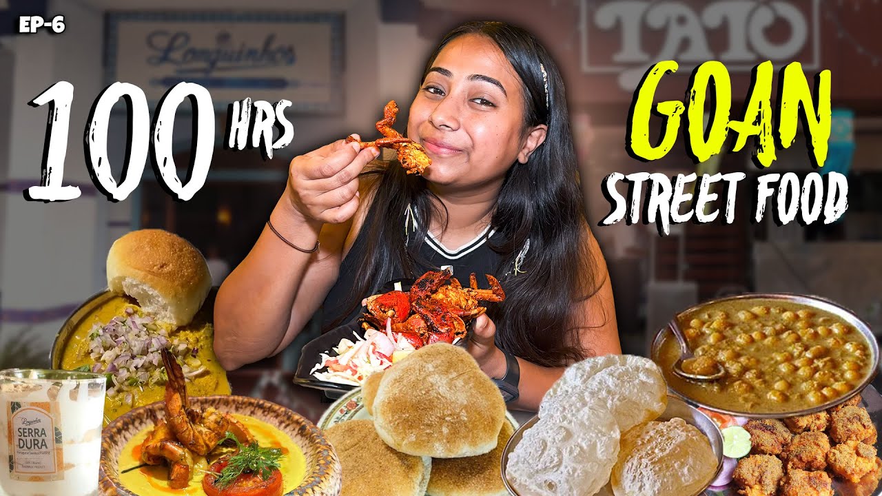 Best GOA STREET FOOD for 100 hours (like a local) | South to North Goa Food