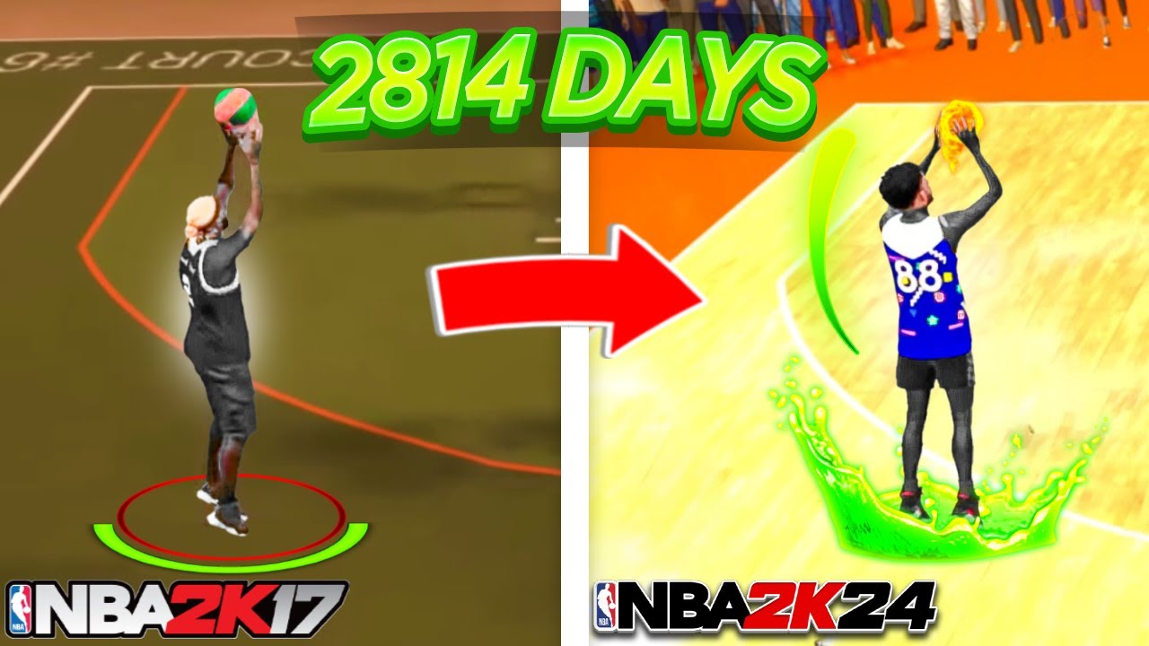 USING MY NBA 2K17 JUMPSHOT 2,814 DAYS LATER ON NBA 2K24! IT'S STILL GREEN?! (BEST NEW JUMPSHOT)