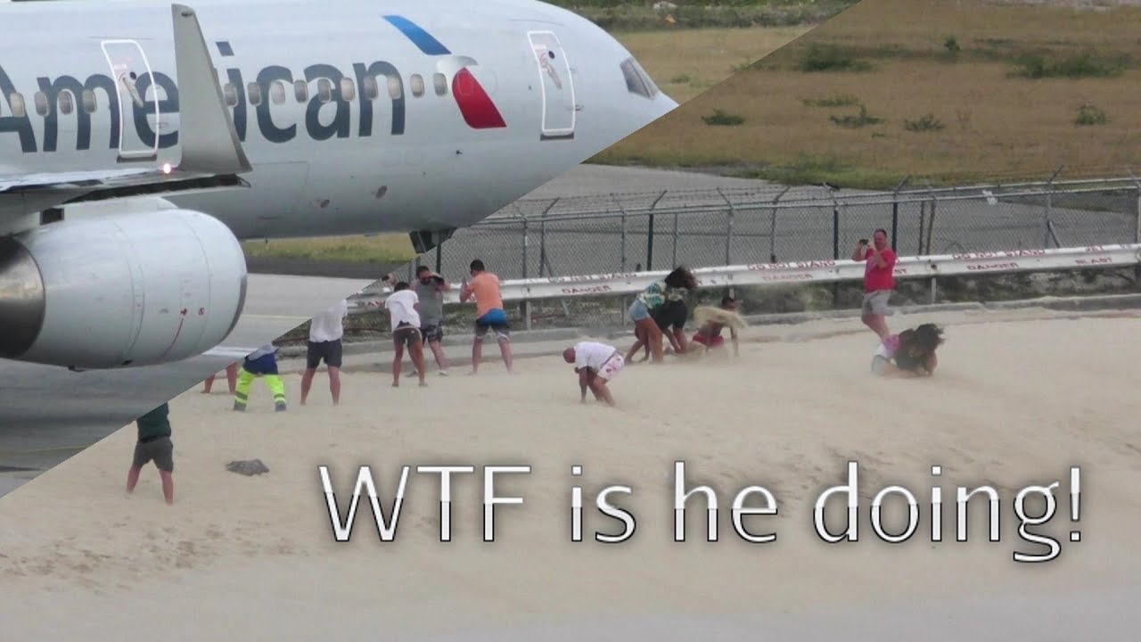 Aircraft Movments at SXM with Jetblast Juliana Beach