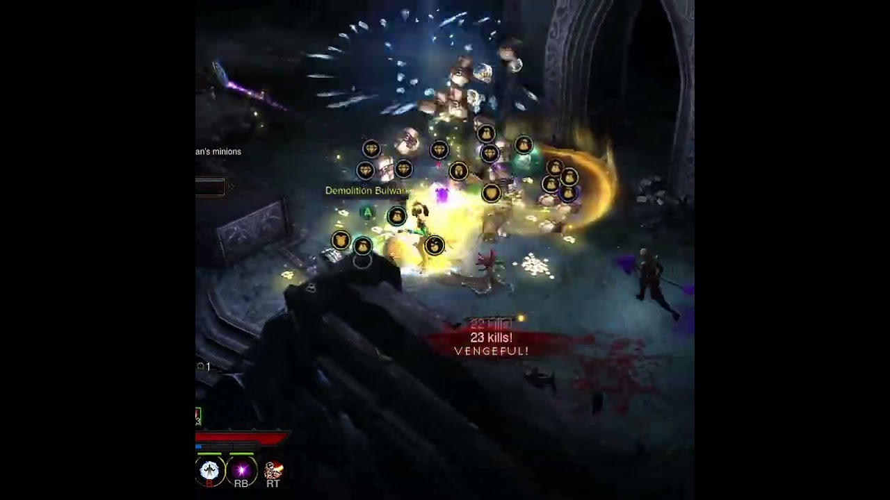 Diablo 3 my first time seeing a bunch of Treasure Goblins together (not in The Vault)