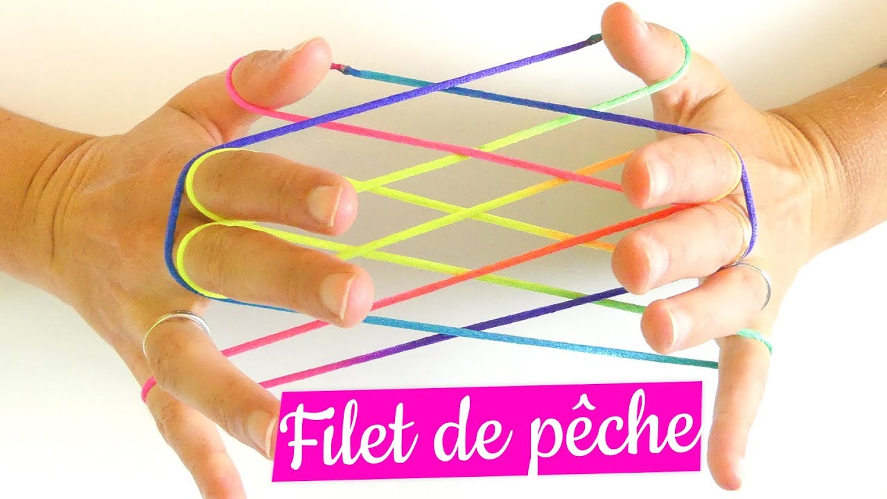 filet de pêche - figure de ficelle - tuto Français