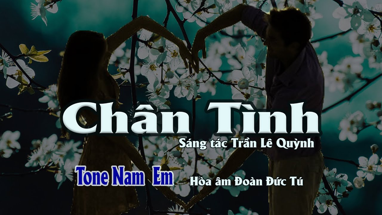 karaoke, Chân tình [Tone Nam] sáng tác Trần Lê Quỳnh, hòa âm Đoàn Đức Tú.