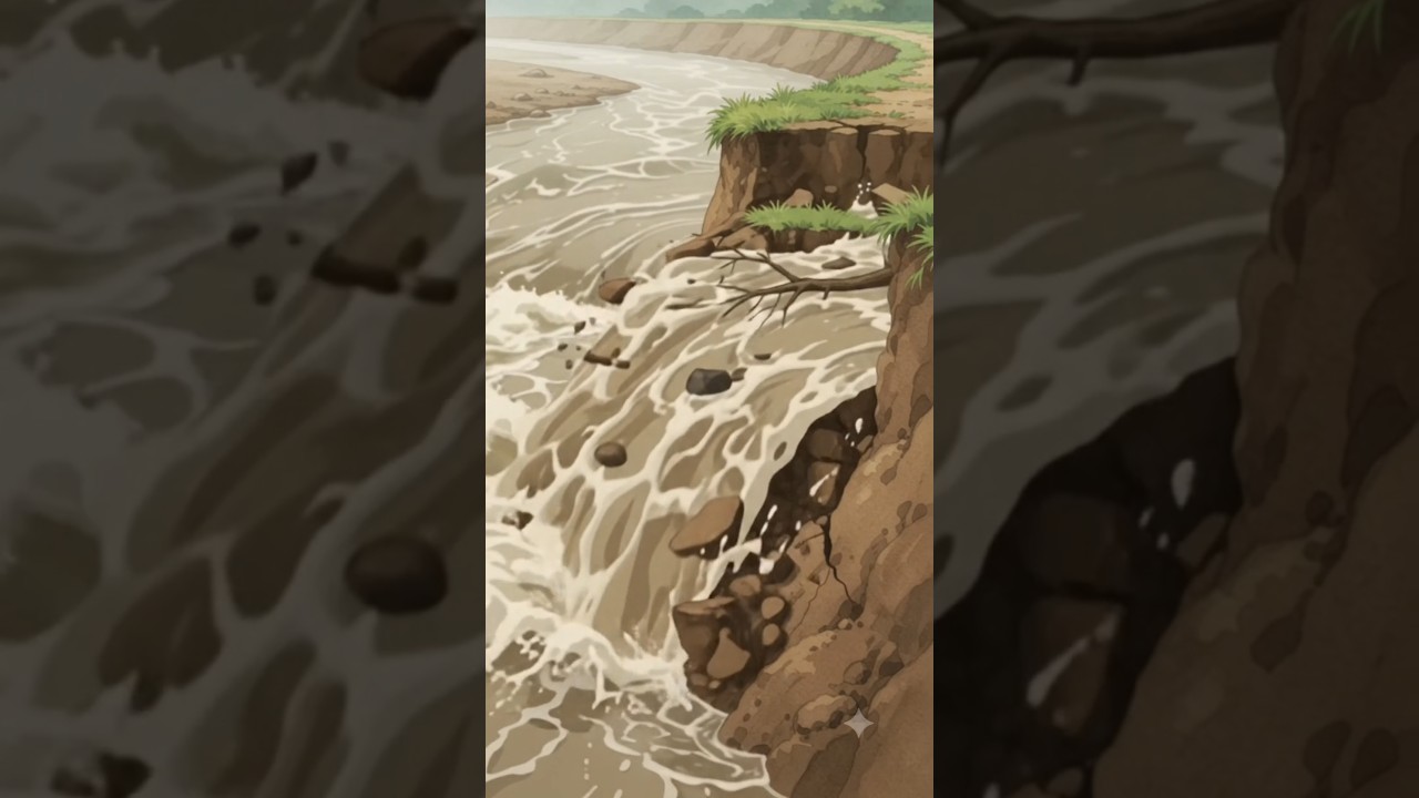 Flood hits the village!🌊 Raghav risks everything to save lives!❤️ #FloodRescue #Ghibli #asmr  #Story