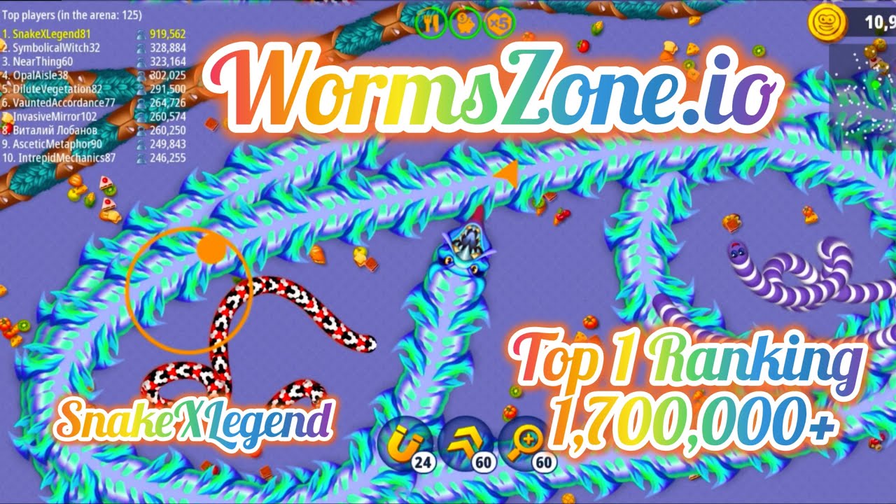 🐍 WormsZone.io TOP 1 😱 | 1,700,000+ Score | Biggest Snake Arena Domination | Best Gaming 2026
