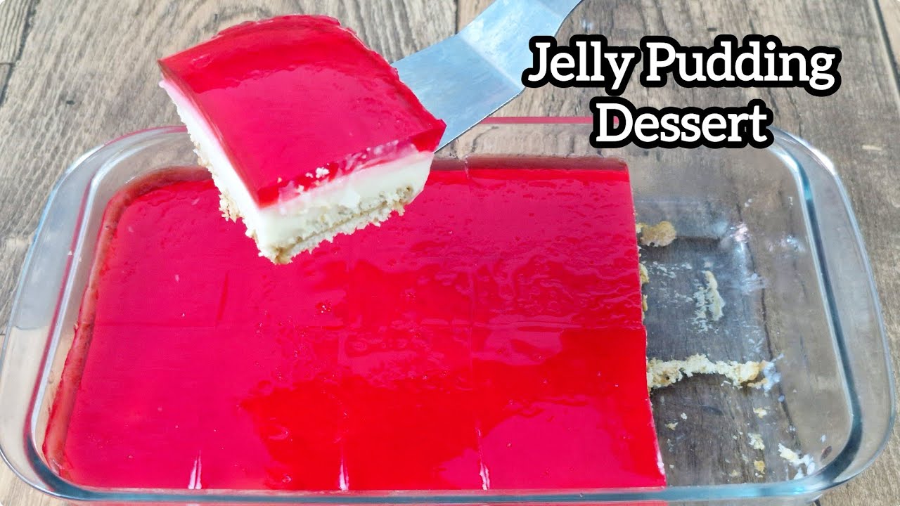 Arabic Jelly Pudding Dessert | Arabic Pudding With Jelly | Arabic Sweet Desert #jellypudding #jelly