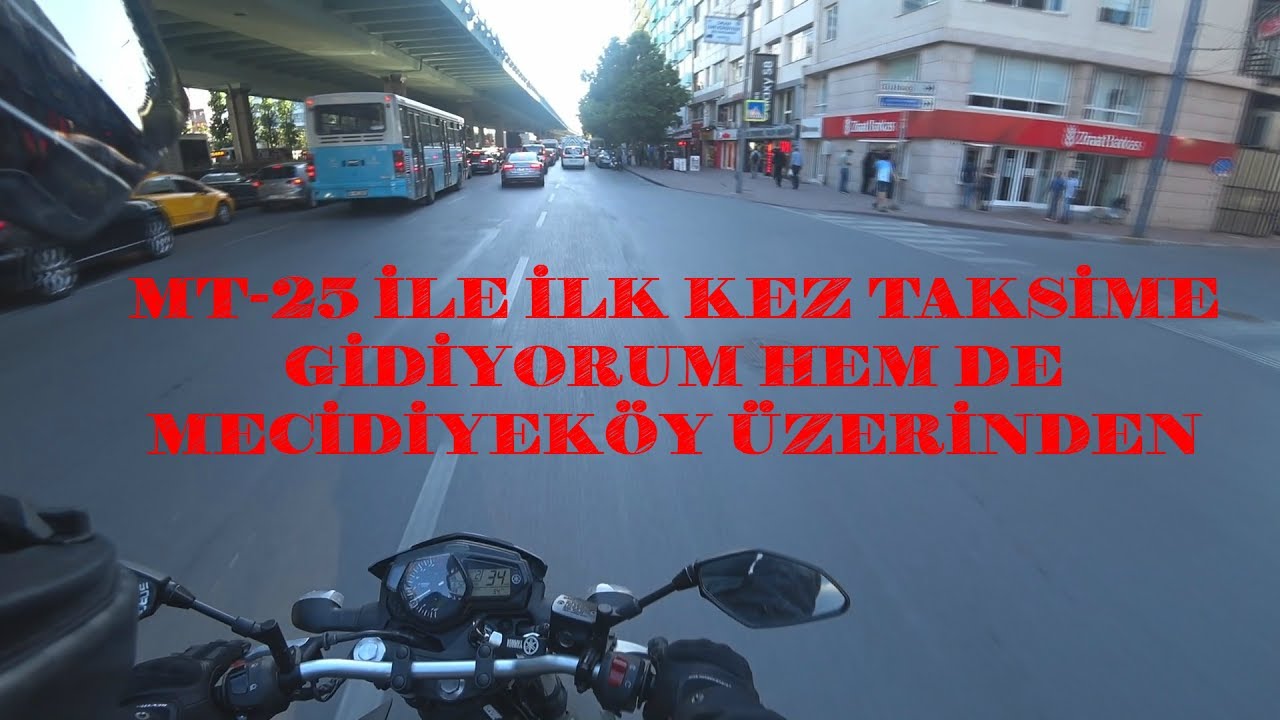 Esentepe'den Taksim'e Gidiyoruz | Yamaha MT-25 ile Geziyoruz