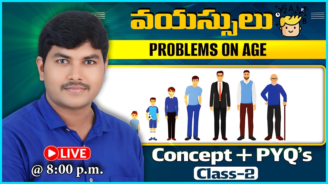 LIVE: Problems on Ages Class 2 | Maths | Explained by Ramu Sir | Genius Study Circle