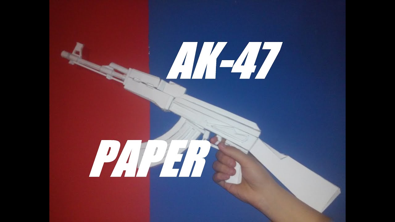 Jak zrobić AK 47 z papieru? / How to make AK 47 paper?