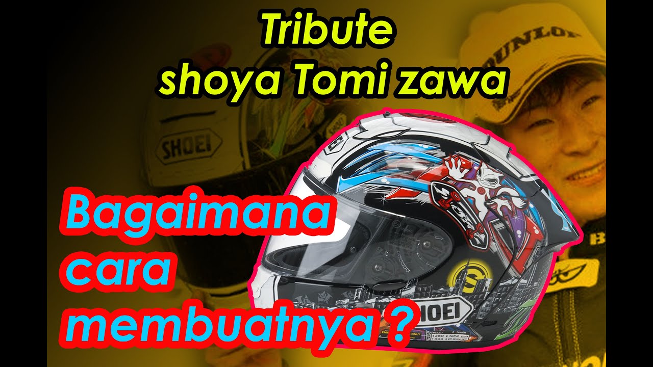 Repaint Shoei x 12 tribute shoya tomizawa | Decalingart | water slide decal