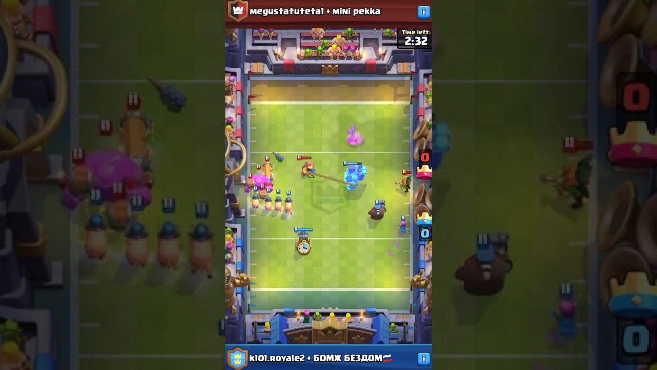 2v2 Touchdown Draft Clash Royale Battle Clash Arena Part 91