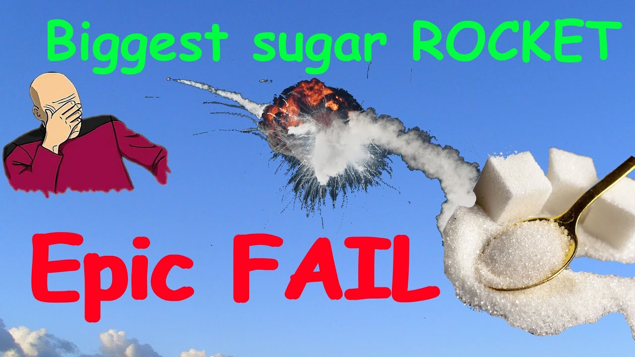 Крушение карамельной ракеты Sugar caramel Rocket Fail Crush (сахарная ракета)