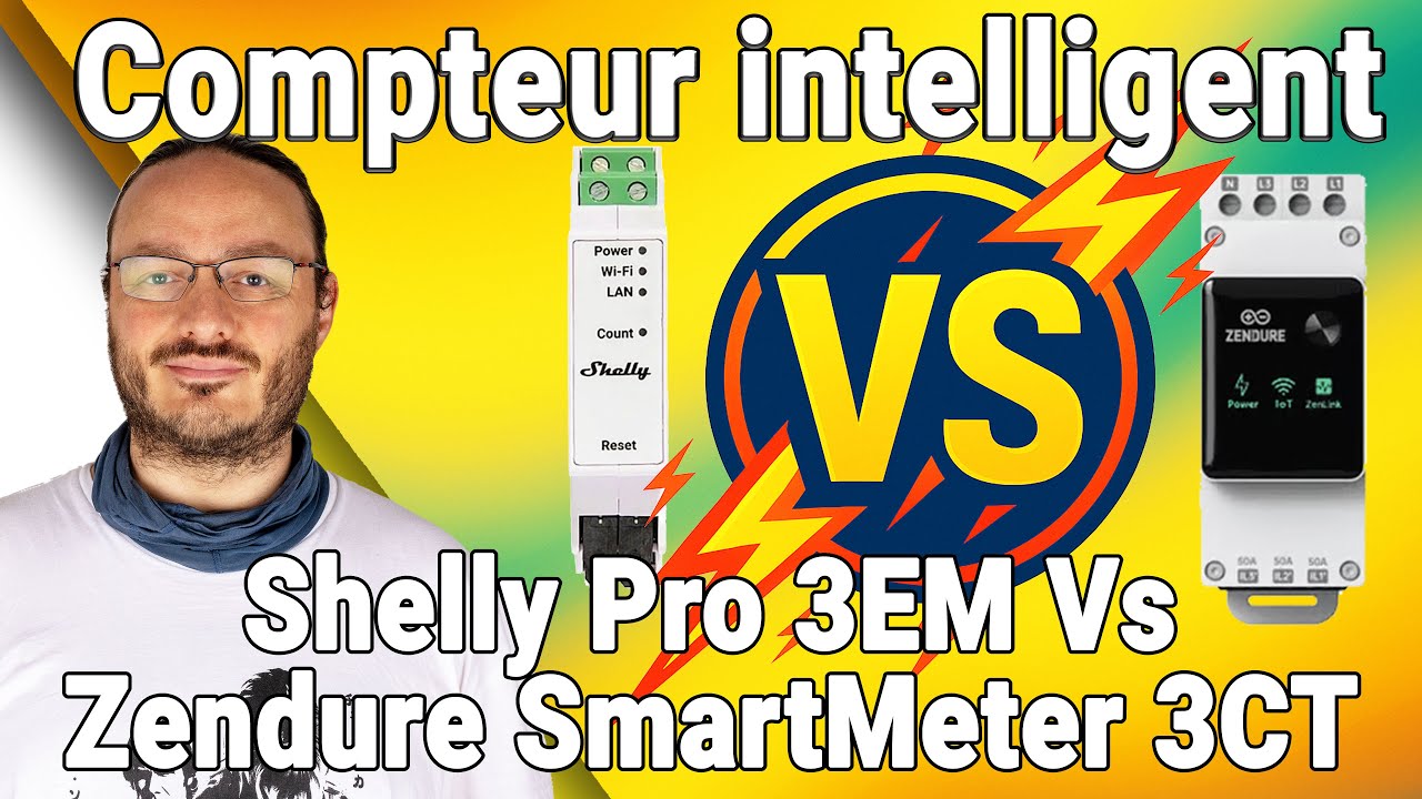Zendure SmartMeter 3CT Vs Shelly Pro 3EM : Match de 2 compteurs d'énergie intelligents communicants