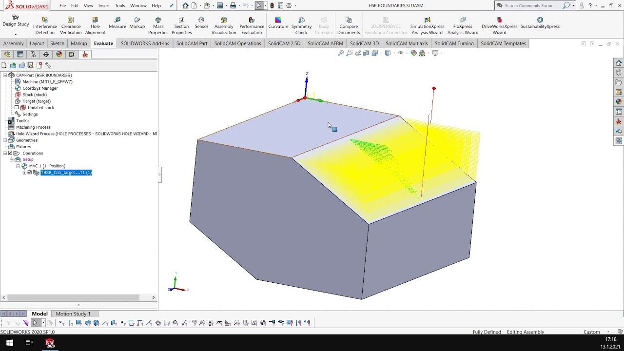 SolidCAM 2021: Turbo HSR - Automatic 3D Boundaries