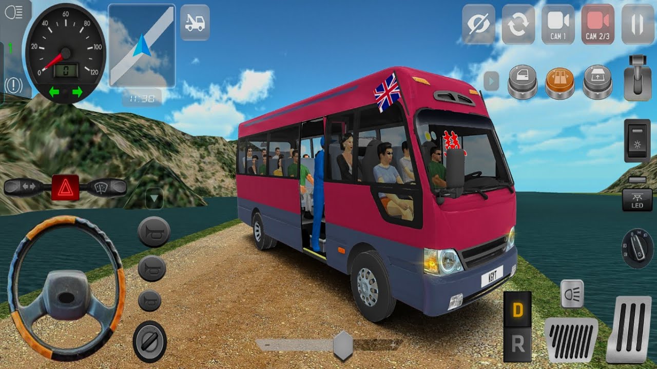Minibus Simulator Vietnam | Real Hyundai County Offroad Driving | Android Gameplay 