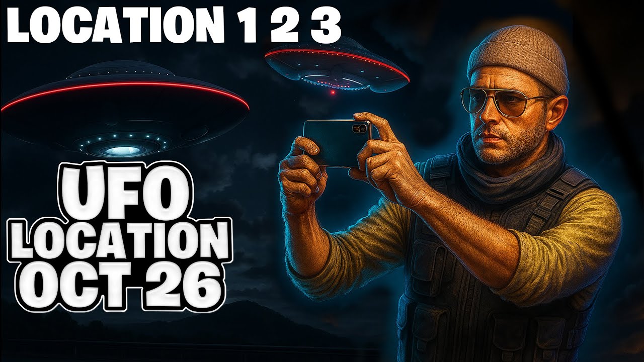 GTA Online UFO Location Oct 26 |  UFO Sighting 1 2  3 Halloween 2025 | Location 1 2 3