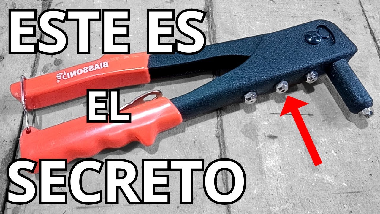COMO USAR LA REMACHADORA MANUAL f&aacute;cil