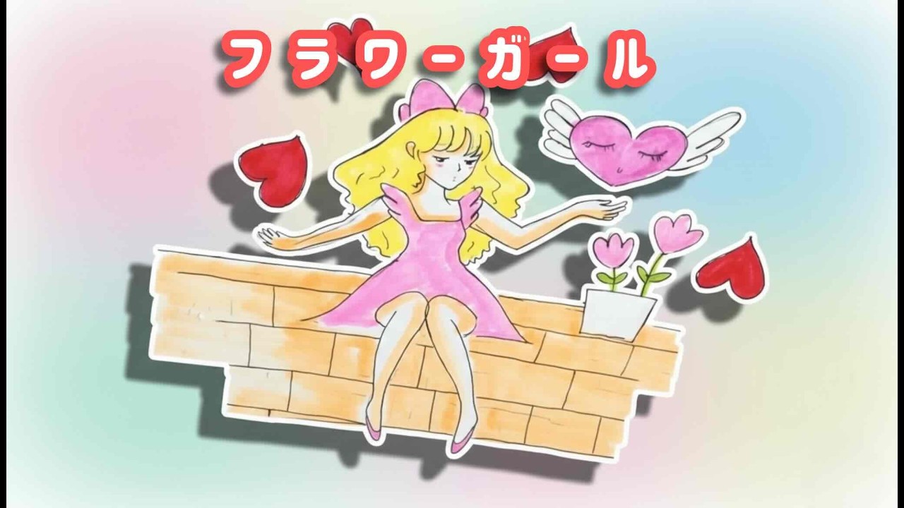 【コピック】お花が鮮やかに色づく！「フラワーガール」のイラストメイキング Copic Drawing