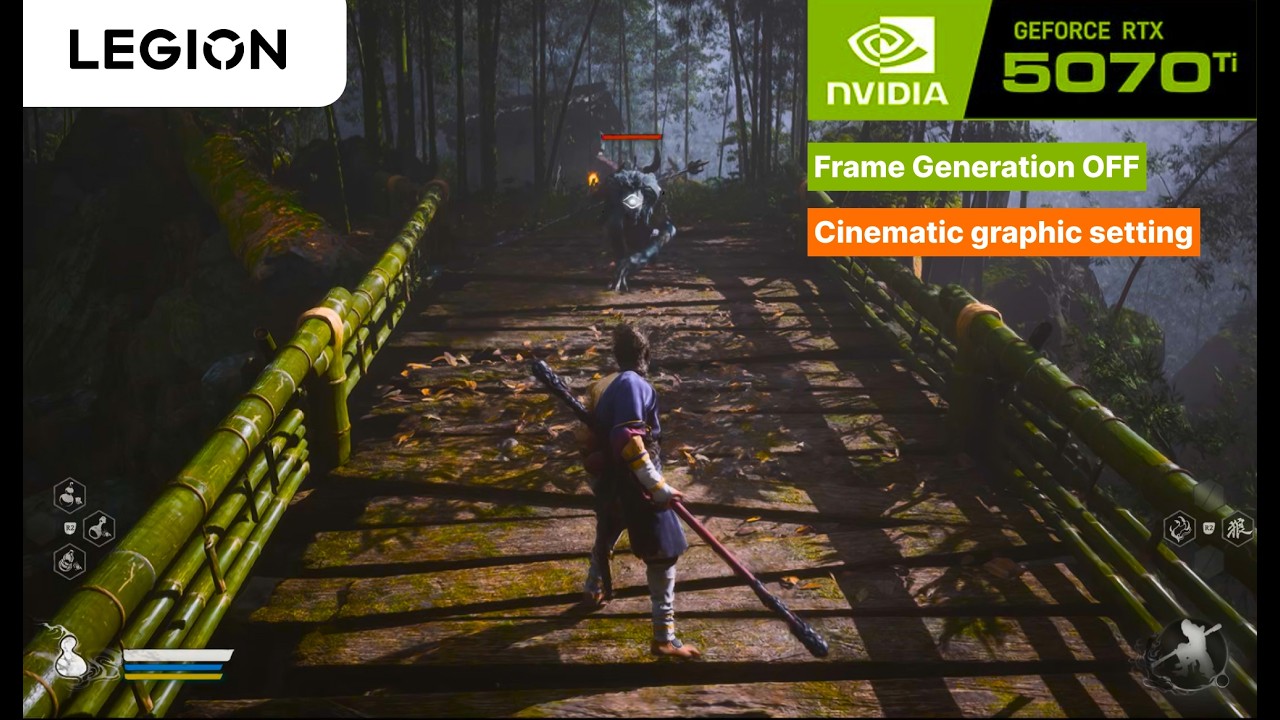 Black Myth Wukong Cinematic Graphics Setting Lenovo Legion 5 Pro 161AXIOH Ultra 9 275HX RTX5070Tl