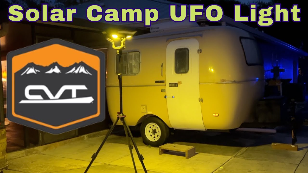 New Solar Camp UFO Light For My Vintage Camper