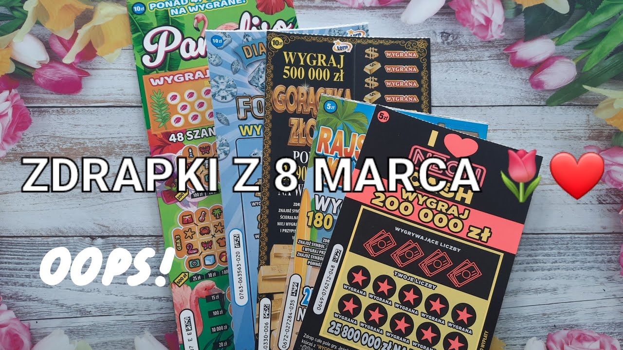 Zdrapki lotto # Zdrapki z dnia kobiet 🌷🙃# stare  dały radę 💪